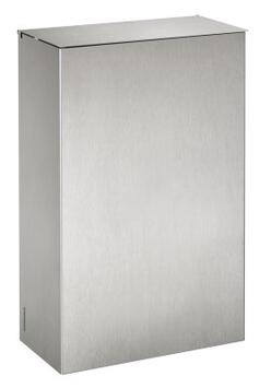 POUBELLE MURALE AXOS 10L - INOX BROSSÉ AVEC COUVERCLE