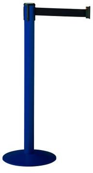 BARRIÈRES RÉTRACTABLES PACEO 3M SUR SOCLE BLEU/NOIR - LOT DE 2