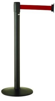 BARRIÈRES RÉTRACTABLES 3M GRIS/ROUGE SUR SOCLE - 2 UNITÉS