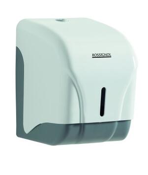 DISTRIBUTEUR PAPIER TOILETTE ROSSIGNOL OLEAN 2 PAQUETS/1 ROULEAU BLANC