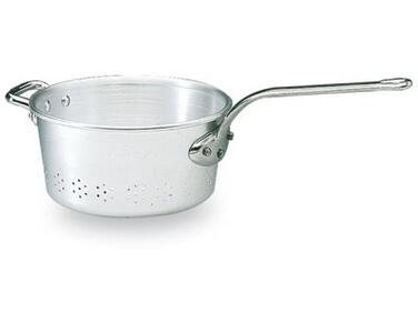 PASSOIRE EN ALUMINIUM MATFER AVEC QUEUE & ANSE 28CM