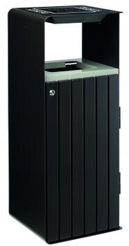 CORBEILLE AVEC CENDRIER 110L ARTRI EXTREME - ACIER GALVANISÉ