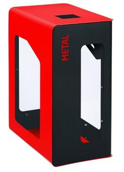 BORNE DE TRI 90L "VIGI SS" ROUGE AVEC SERRURE ET SUPPORT SAC
