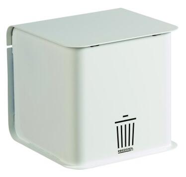 CORBEILLE DE BUREAU CUBA 1L BLANC - ACIER ANTI-UV