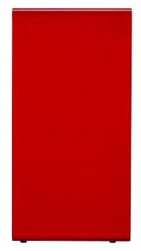 BORNE DE TRI SÉLECTIF 75L MANGANESE/ROUGE - ACIER ANTI-UV