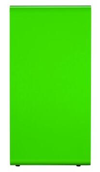 BORNE DE TRI SÉLECTIF 75L EN ACIER ANTI-UV AVEC SERRURE - VERT JAUNE