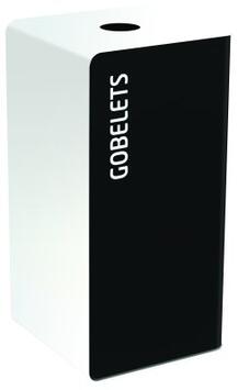 BORNE DE TRI 40L SANS SERRURE CUBATRI MANGA/BLANC 9016