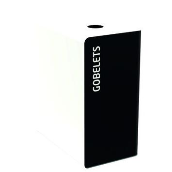 BORNE DE TRI 65L MANGA/BLC SANS SERRURE - ACIER ANTI-UV