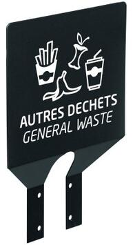 PLAQUE SIGNALÉTIQUE TRI POUR POTEAU - ACIER ANTI-UV ET ANTICORROSION
