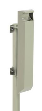 CENDRIER SUR POTEAU 3L ARKEA SANS SERRURE EN ACIER GRIS CIMENT 7033