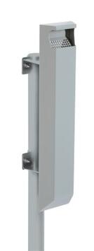 CENDRIER POUR POTEAU ARKEA 3L - GRIS MÉTAL 9006 - ACIER ANTI-UV ET ANTICORROSION