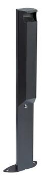 CENDRIER SUR PIED 3L ANTHRACITE MAT ARKEA AVEC SERRURE ANTI-CORROSION