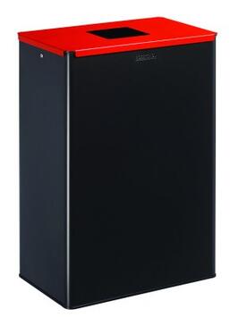 POUBELLE DE TRI 60L CALITRI MANGA ROUGE - ACIER ANTI-UV