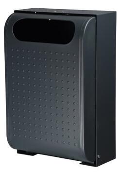 CORBEILLE MURALE URBANET 30L ANTHRACITE - ACIER ANTI-CORROSION ET UV