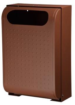 CORBEILLE MURALE URBANET EFFET CORTEN 30L ANTI-CORROSION