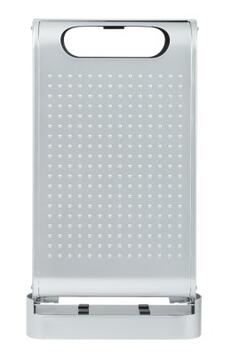CORBEILLE SUR PIED URBANET 60L EN ACIER ANTI-CORROSION GRIS METAL