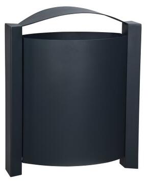 CORBEILLE MURALE ARKEA 40L ANTHRACITE MAT ANTI-CORROSION 7016
