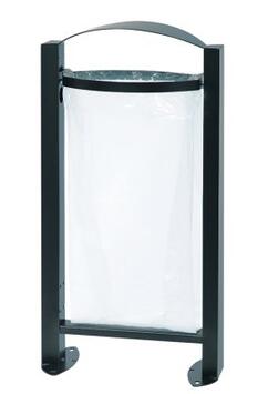 CORBEILLE ARKEA 60L ANTI-CORROSION AVEC CENDRIER ANTHRACITE MAT