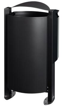 CORBEILLE SUR PIED ARKEA 100L AVEC CENDRIER 3L - ANTICORROSION