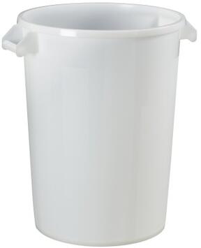 COLLECTEUR ALIMENTAIRE POLYÉTHYLÈNE 100L BLANC