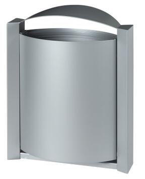 CORBEILLE MURALE ARKEA 40L GRIS MÉTAL ANTI-CORROSION ET ANTI-UV