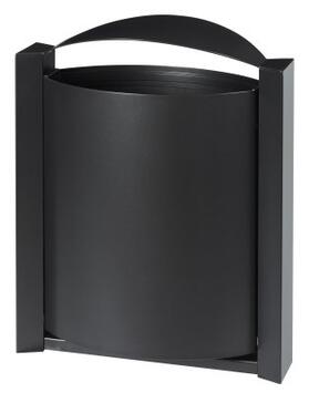 CORBEILLE MURALE ARKEA 40L ACIER GRIS MANGANÈSE ANTI-CORROSION