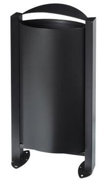 CORBEILLE SUR PIED ARKEA 60L SANS CENDRIER EN GRIS MANGA