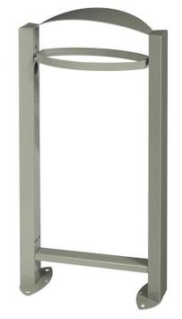 CORBEILLE ARKEA 60L GRIS CIMENT AVEC PIED SANS CENDRIER - ANTI-UV ET ANTICORROSION