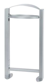 CORBEILLE SUR PIED ARKEA 60L SANS CENDRIER GRIS - ANTI-UV ET ANTICORROSION