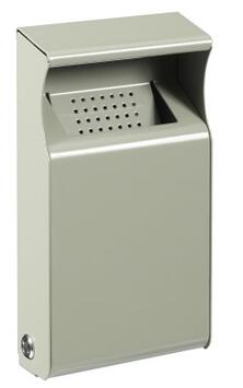 CENDRIER MURAL 1L KOPA GRIS CIMENT 7033 - ACIER TRAITEMENT UV ET ANTICORROSION