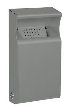 CENDRIER MURAL 1L KOPA ANTI-UV GRIS MÉTAL 9006