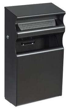 CORBEILLE MURALE "KOPA" 15L AVEC CENDRIER 2L - GRIS MANGA