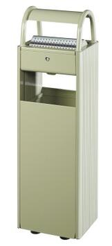 CORBEILLE SUR PIED KOPA 30L AVEC CENDRIER 6L EN GRIS CIMENT