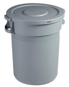 COUVERCLE PLAT BARRELLA POUR BAC 120L GRIS - POLYPROPYLÈNE