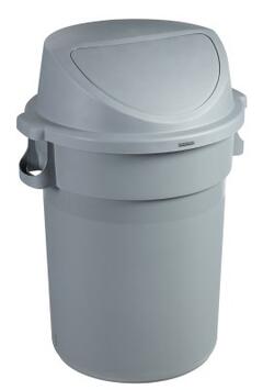 COUVERCLE À TRAPPE BARRELLA POUR POUBELLE 120L GRIS