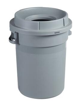COUVERCLE ENTONNOIR BARELLA POUR 80L - GRIS, FERMETURE PAR PRESSION