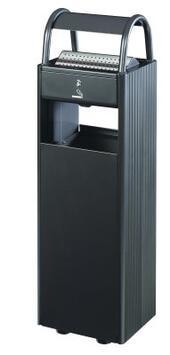 CORBEILLE SUR PIED KOPA 30L AVEC CENDRIER 6L ANTHRACITE MAT