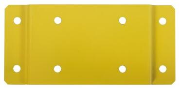 PLAQUE DE FIXATION MURALE ECOLLECTO - ACIER ANTI-UV JAUNE COLZA 1021