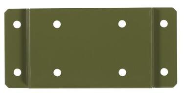 PLAQUE DE FIXATION MURALE POUR ECOLLECTO - ACIER VERT OLIVE 6003 ANTI-UV