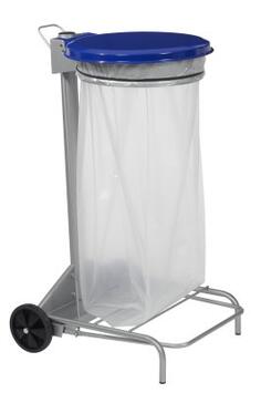 SUPPORT SAC À PÉDALE COLLECTROULE 110L BLEU - ACIER ANTI-UV