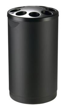 COLLECTEUR POUR 1600 GOBELETS Ø<70MM EN PLASTIQUE NOIR - TRI SÉLECTIF