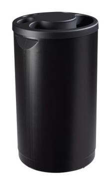 COLLECTEUR MULTIGOB POUR 800 GOBELETS AVEC CORBEILLE 25L - POLYÉTHYLÈNE NOIR