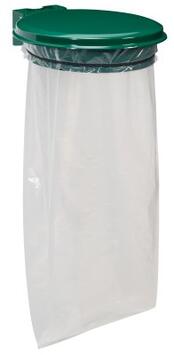 SUPPORT SAC 110L FIXATION MURALE/POSTE - ACIER GALVANISÉ VERT