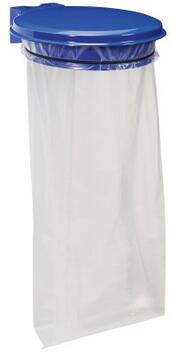 SUPPORT POUR SAC 110L BLEU ESSENTIEL AVEC COUVERTURE - FIXATION MURALE