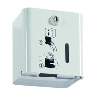 DISTRIBUTEUR SACHETS HYGIÈNE PÉRIODIQUE BLANKA - 200 CAPACITÉ - BLANC