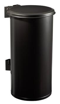 POUBELLE MURALE TUBO GRIS MANGANÈSE 80L ANTI-UV ET ANTICORROSION