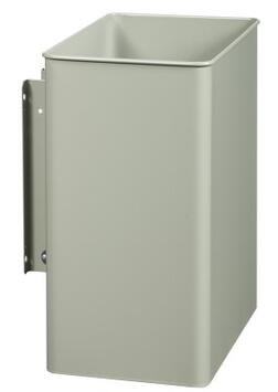 CORBEILLE MURALE PIVOTANTE TOURNY RECTANGULAIRE 27L GRIS CIMENT