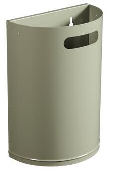 CORBEILLE DÉTACHABLE ARKEA 20L GRIS CIMENT - ANTI-UV ET ANTICORROSION