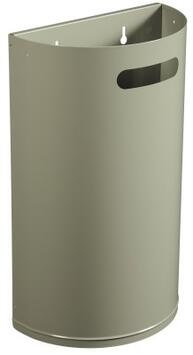CORBEILLE DÉCROCHABLE ARKEA 40L ANTI-UV GRIS CIMENT