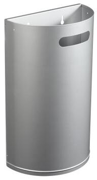 CORBEILLE DÉCROCHABLE ARKÉA 40L GRIS MÉTAL ANTI-UV ET ANTICORROSION